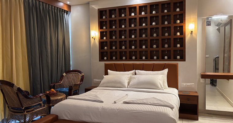 interior of beachfront villa at golden musk beach resort